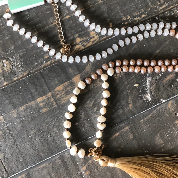 4 for $20 Sale! 🦋 NEW Decree Gold Tassel Necklace - Picture 3 of 5